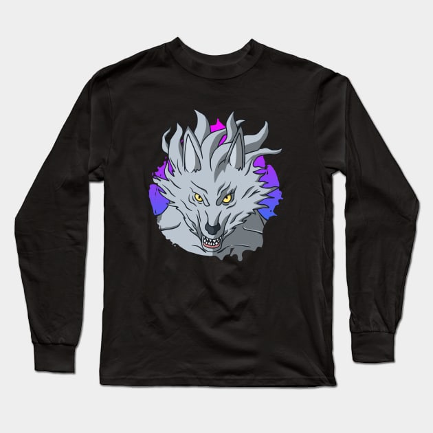 Lycanthrope Shapeshifting Werewolf Long Sleeve T-Shirt by sadpanda